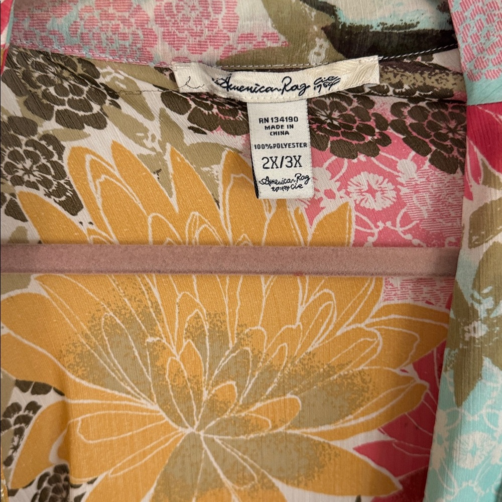 American Rag kimono 2x/3x - Picture 2 of 3